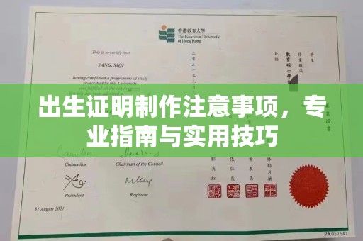 长安出生证明制作注意事项，专业指南与实用技巧