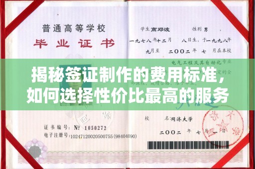 长安揭秘签证制作的费用标准，如何选择性价比最高的服务？