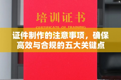 长安证件制作的注意事项，确保高效与合规的五大关键点
