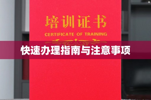 长安快速办理指南与注意事项